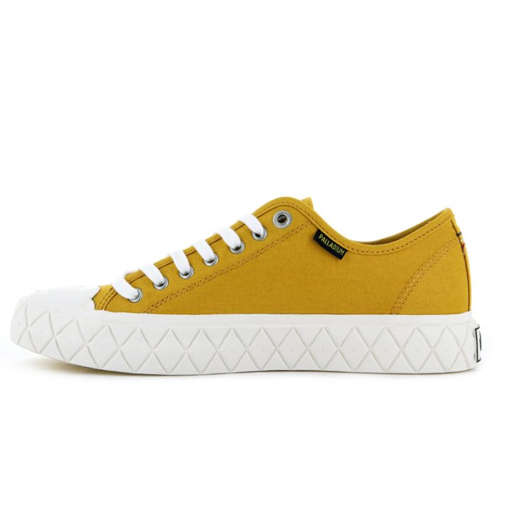 Palladium Palla Ace Canvas Low Tops Women's Sneakers Mustard | UK Z847-VAZ